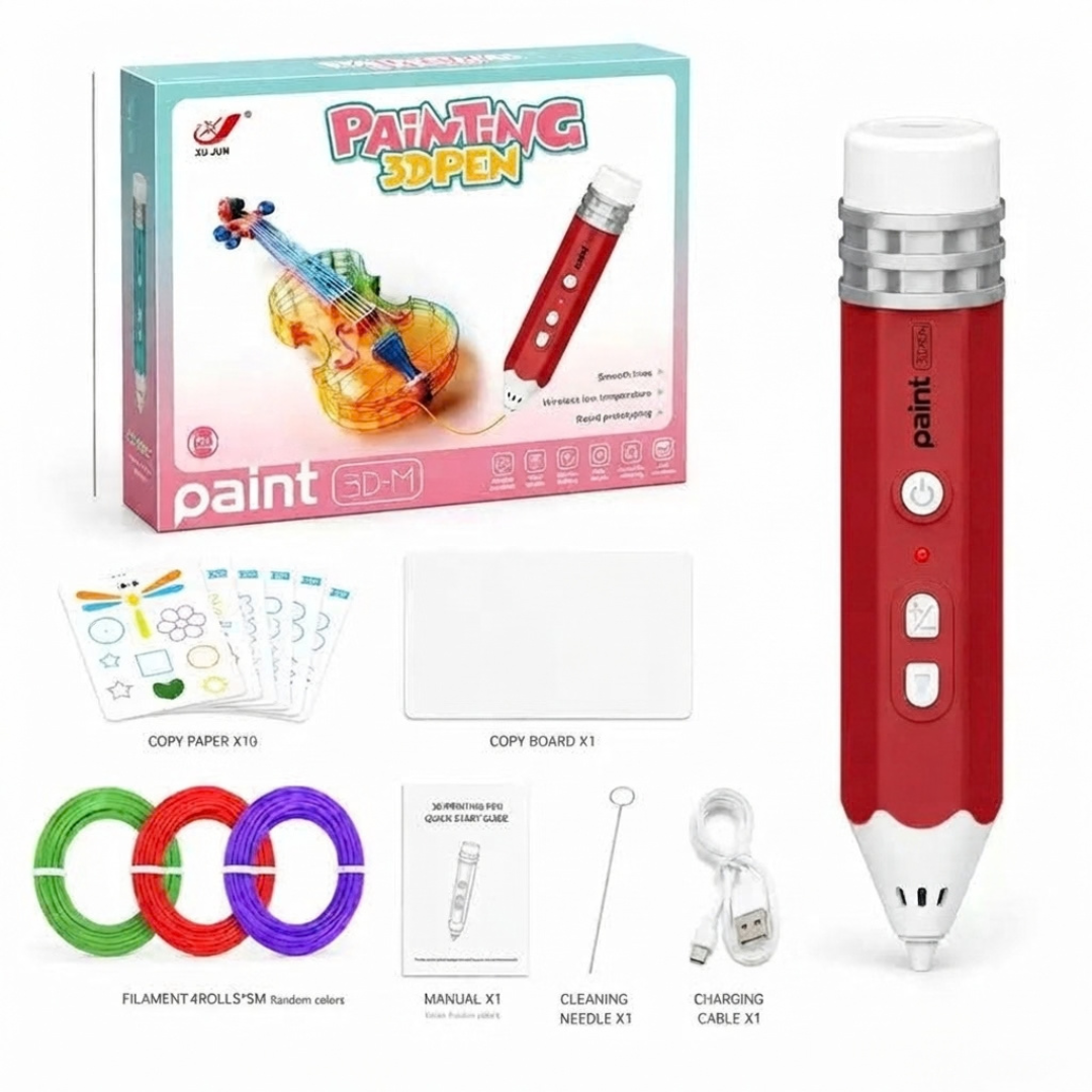 Kids Rechargeable 3D Print Pen Kit