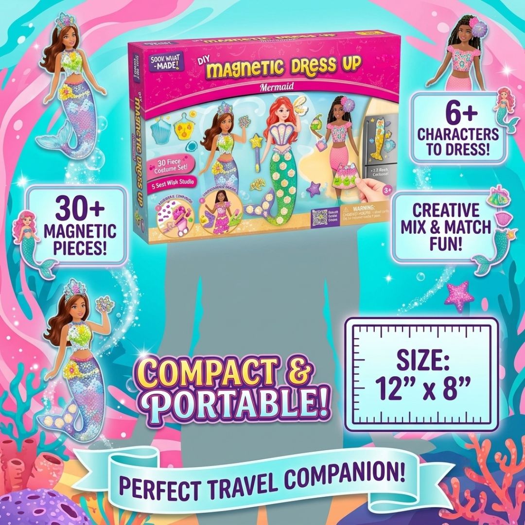 DIY Magnetic Dress-Up Mermaid