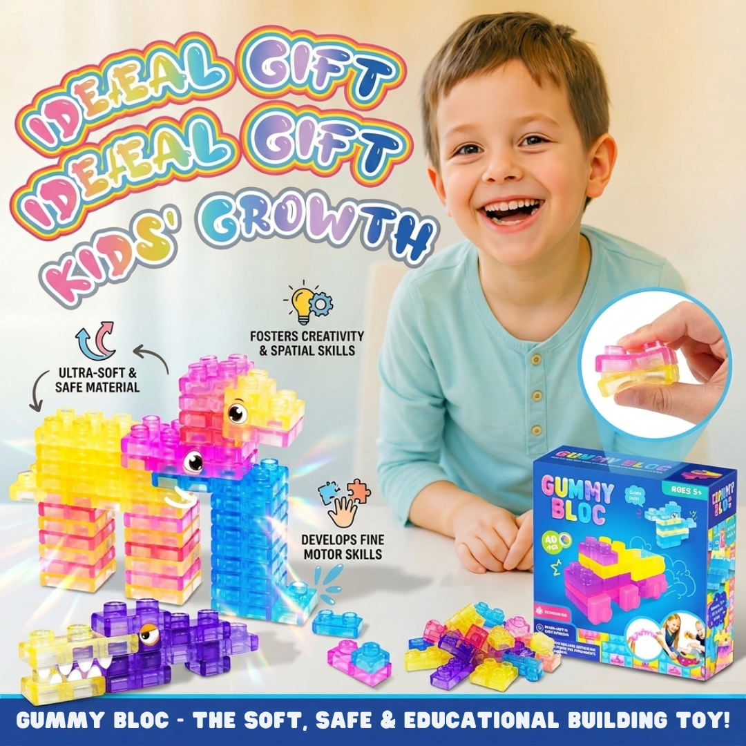 40-Piece Montessori Sensory Building Blocks
