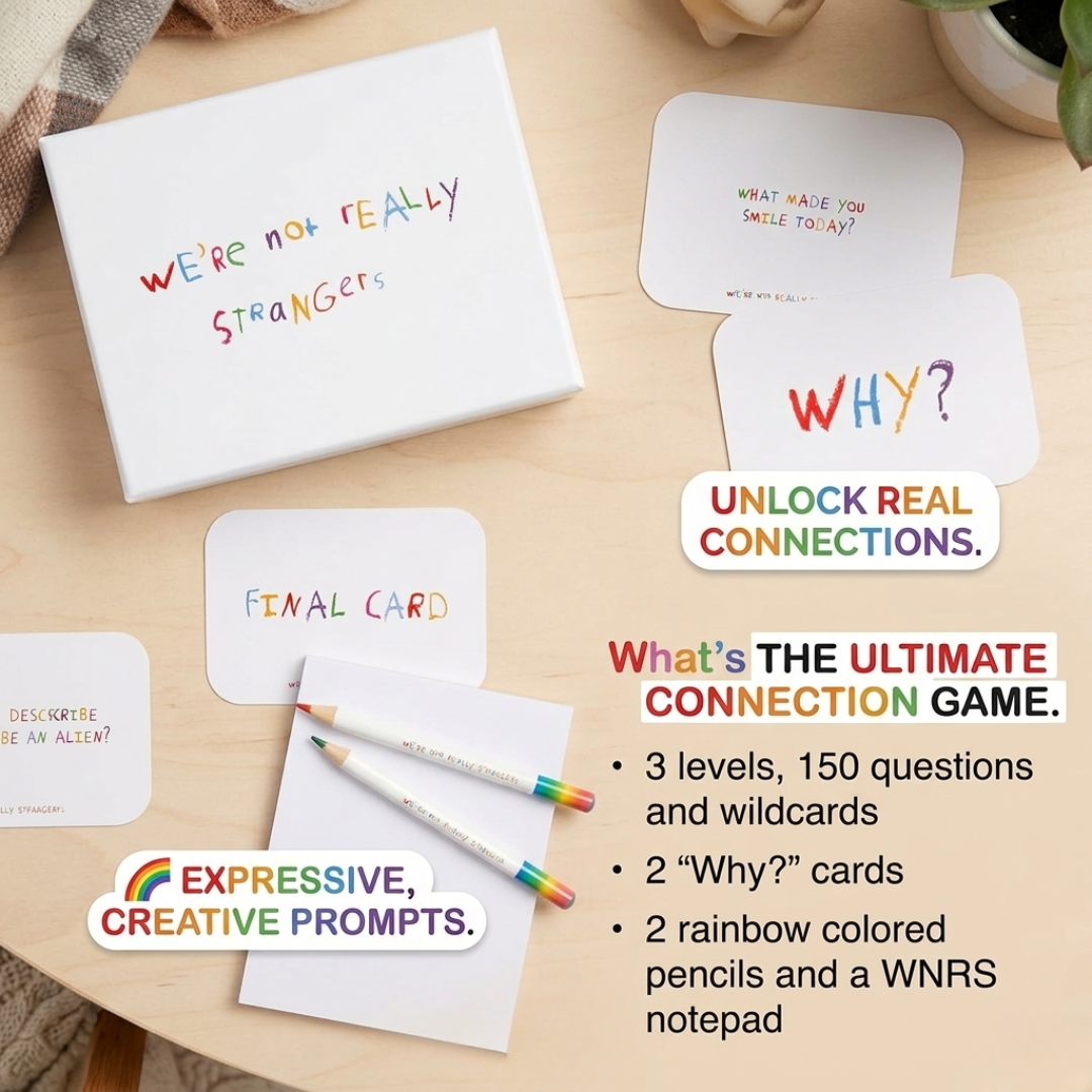 WE'RE NOT REALLY STRANGERS Kids Edition Card Game