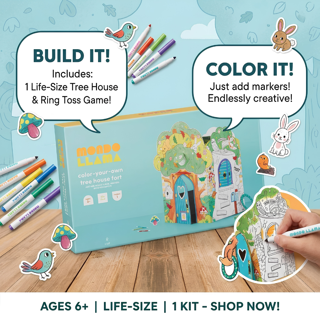 Color-Your-Own Tree House Fort