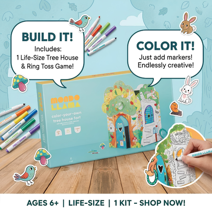Color-Your-Own Tree House Fort