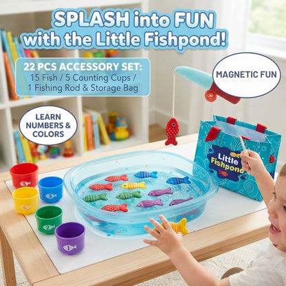 10 in 1 Cloth Fishing Game Cloth Fishing Game & Stacking Cups Set
