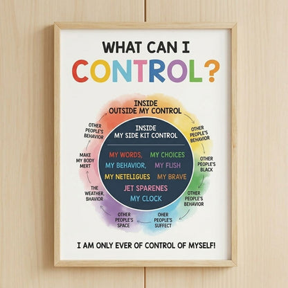 12pcs Kids Calm Corner Poster Kit | Feelings Wheel & Emotions Chart for Classroom Decor