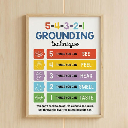 12pcs Kids Calm Corner Poster Kit | Feelings Wheel & Emotions Chart for Classroom Decor