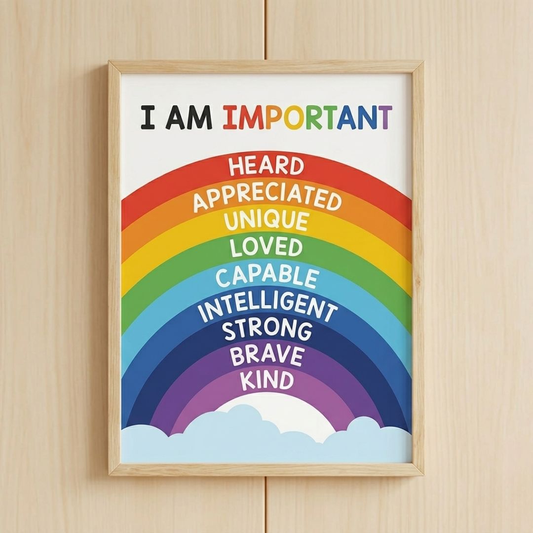 12pcs Kids Calm Corner Poster Kit | Feelings Wheel & Emotions Chart for Classroom Decor