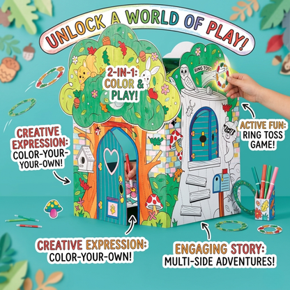 Color-Your-Own Tree House Fort