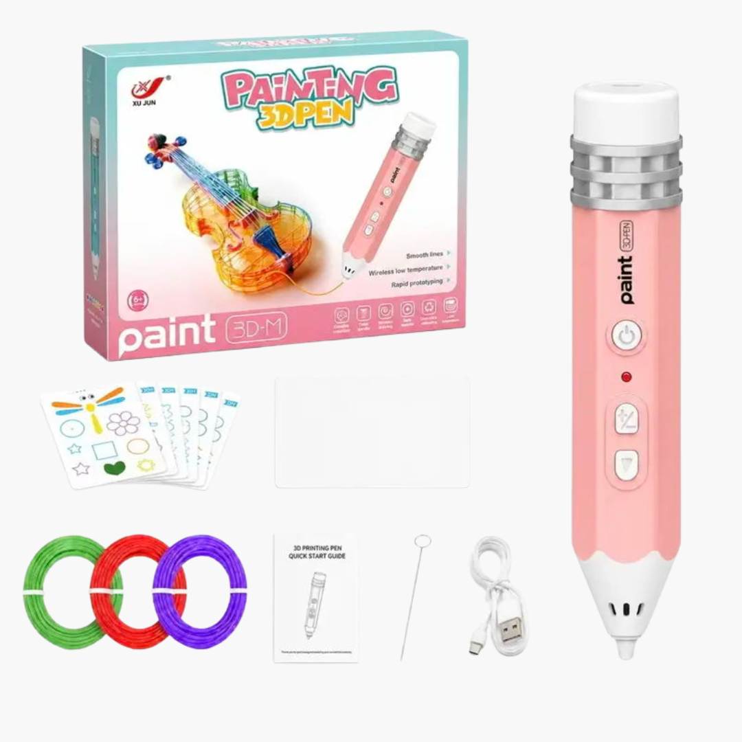 Kids Rechargeable 3D Print Pen Kit