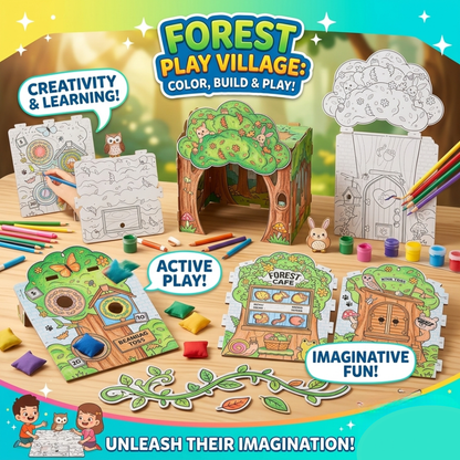 Color-Your-Own Tree House Fort