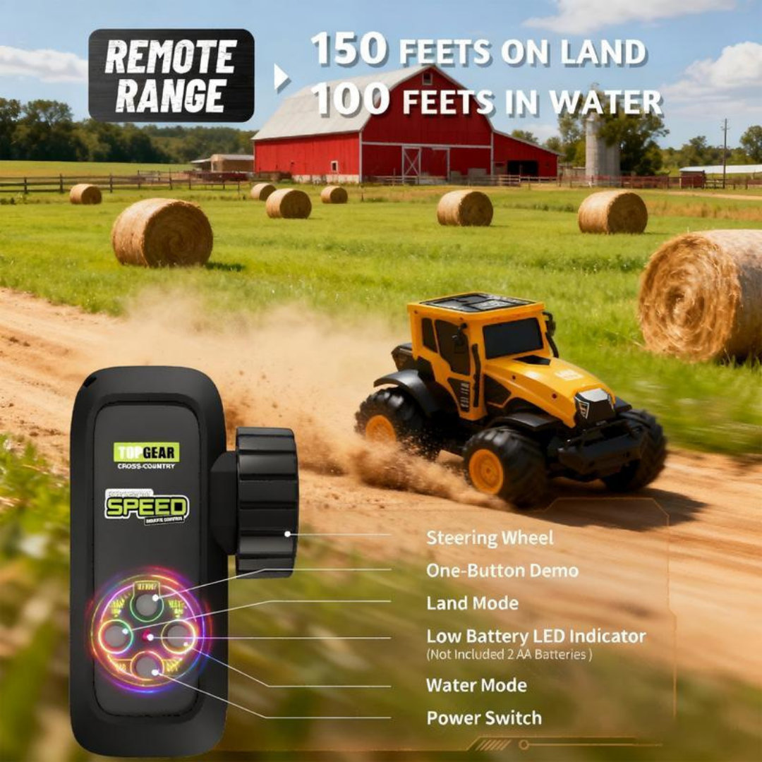 Remote Control Monster Tractor Truck Toy