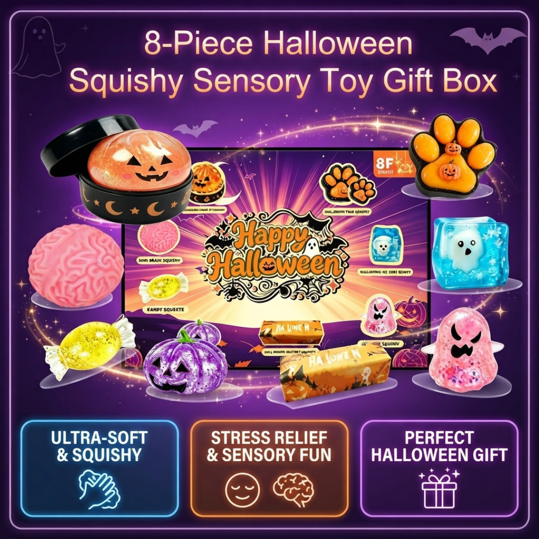 8-Piece Halloween Squishy Gift Box