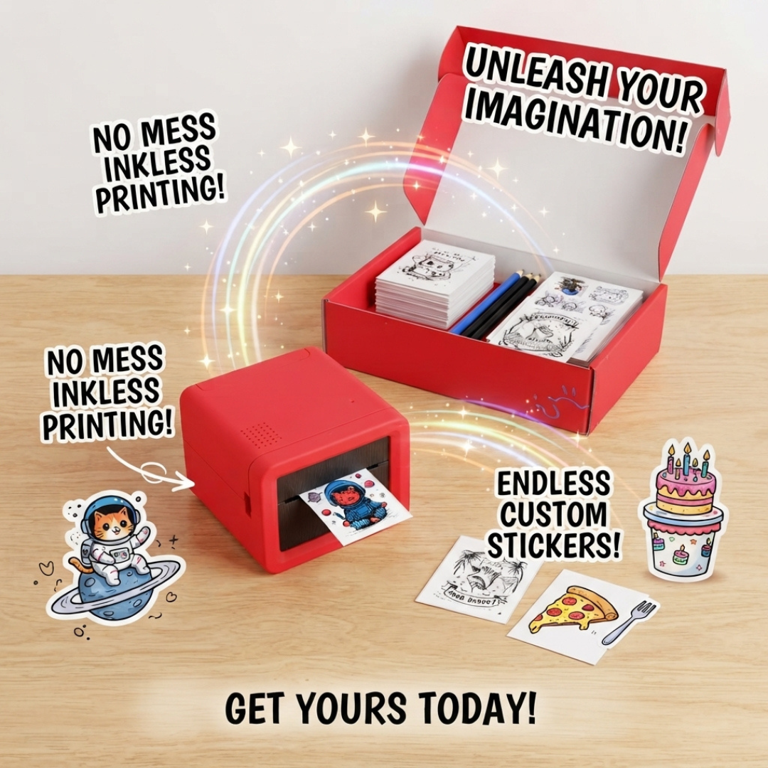 AI Voice-Powered Mini Sticker Maker for Kids