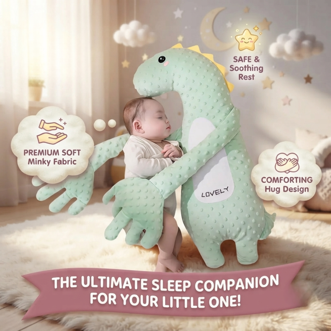 Baby Soothing Red Bean Stuffed Pillow - Automatic Patting Hand