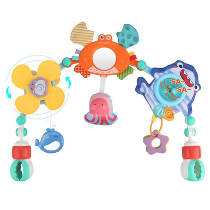 Baby Stroller Hanging Arch Activity Toy – Ocean Adventures Collection