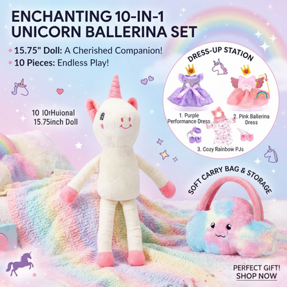Unicorn Ballerina Stuffed Toy