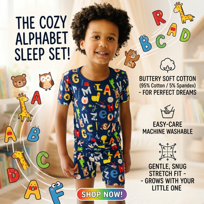 Bamboo Viscose Pajama Set w/Short Sleeve Shirt & Shorts
