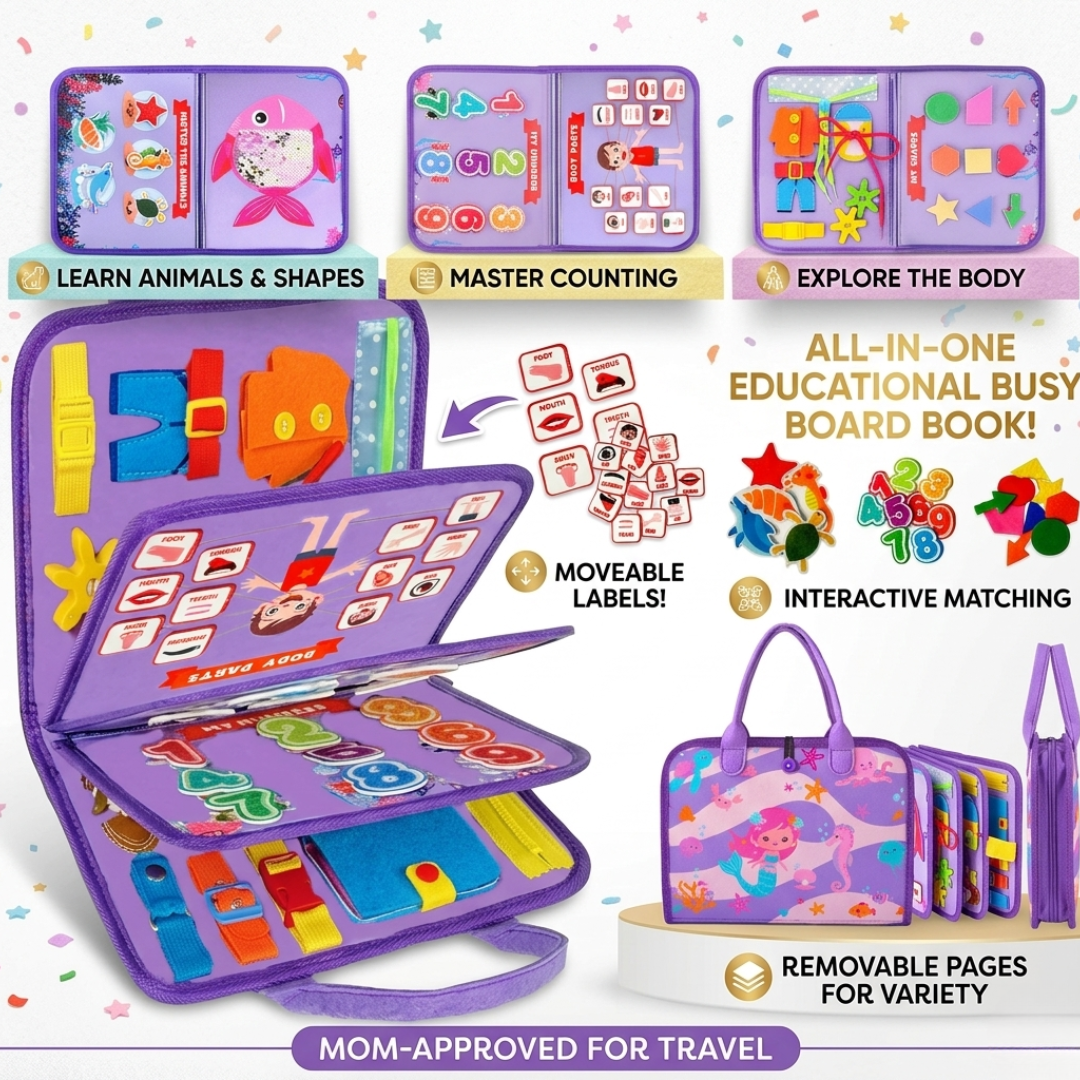 Busy Board Toddler Activity Bag