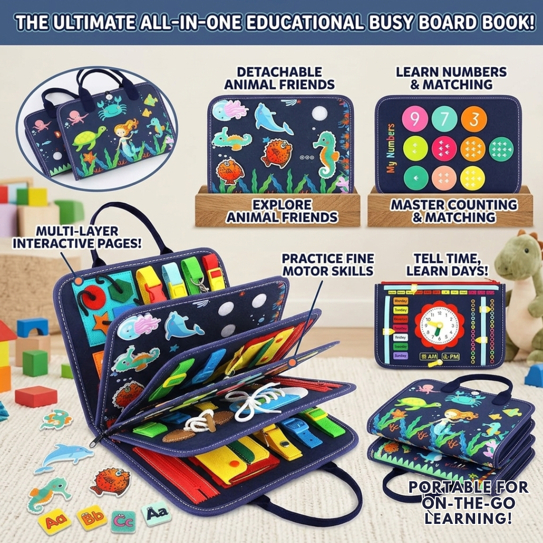 Busy Board Toddler Activity Bag