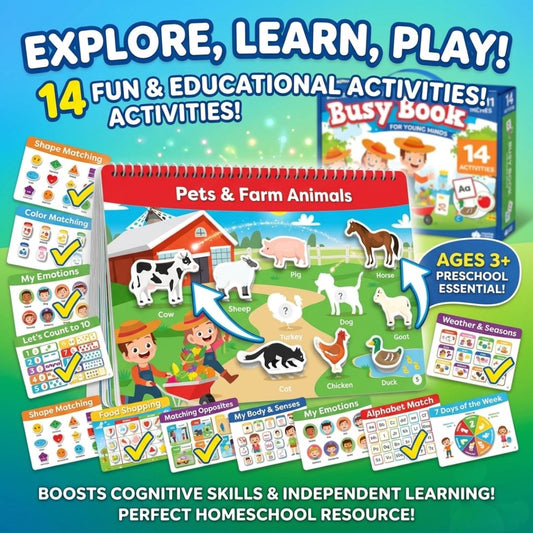 Busy Book for Toddlers Early Education Gifts