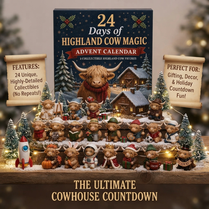 24 days of Highland Cow Magic Advent Calendar