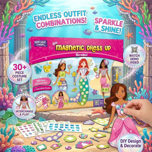 DIY Magnetic Dress-Up Mermaid
