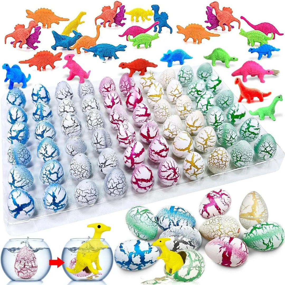 Small Hatching Dinosaur Eggs- 60pcs