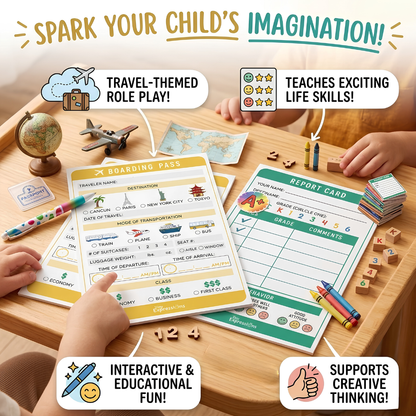 Kids Imaginative Play Notepads-2Pack