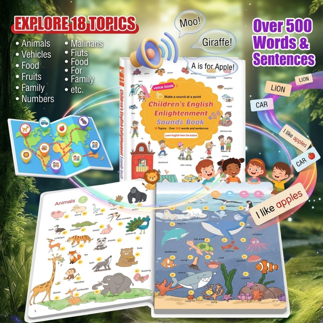 Interactive English Sound Book for Kids!
