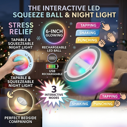 Interactive LED Stress Relief Night Light