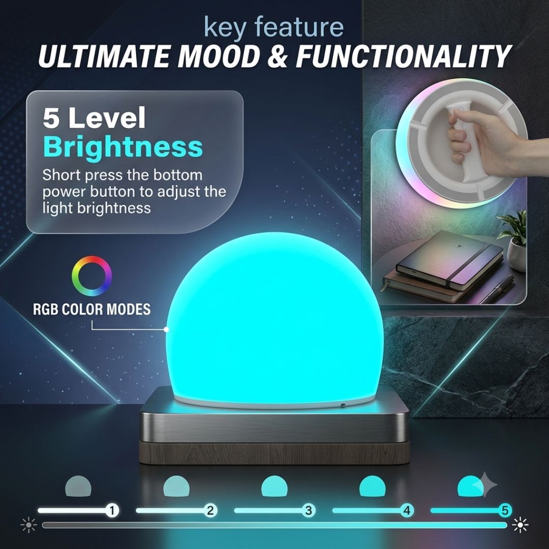 Interactive LED Stress Relief Night Light