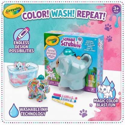 Jumbo Elephant Color Blast Toy