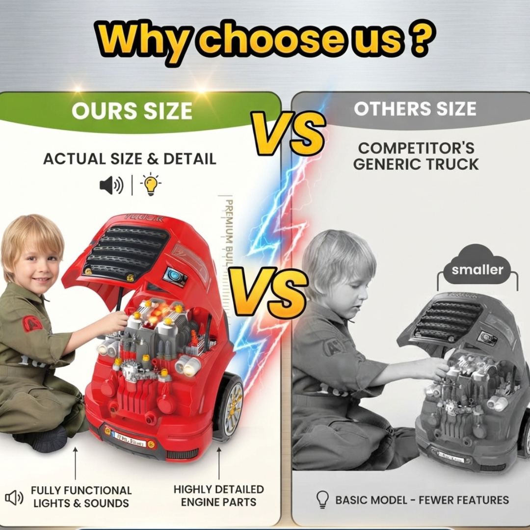Kids Mechanic Repair Set For Toddlers