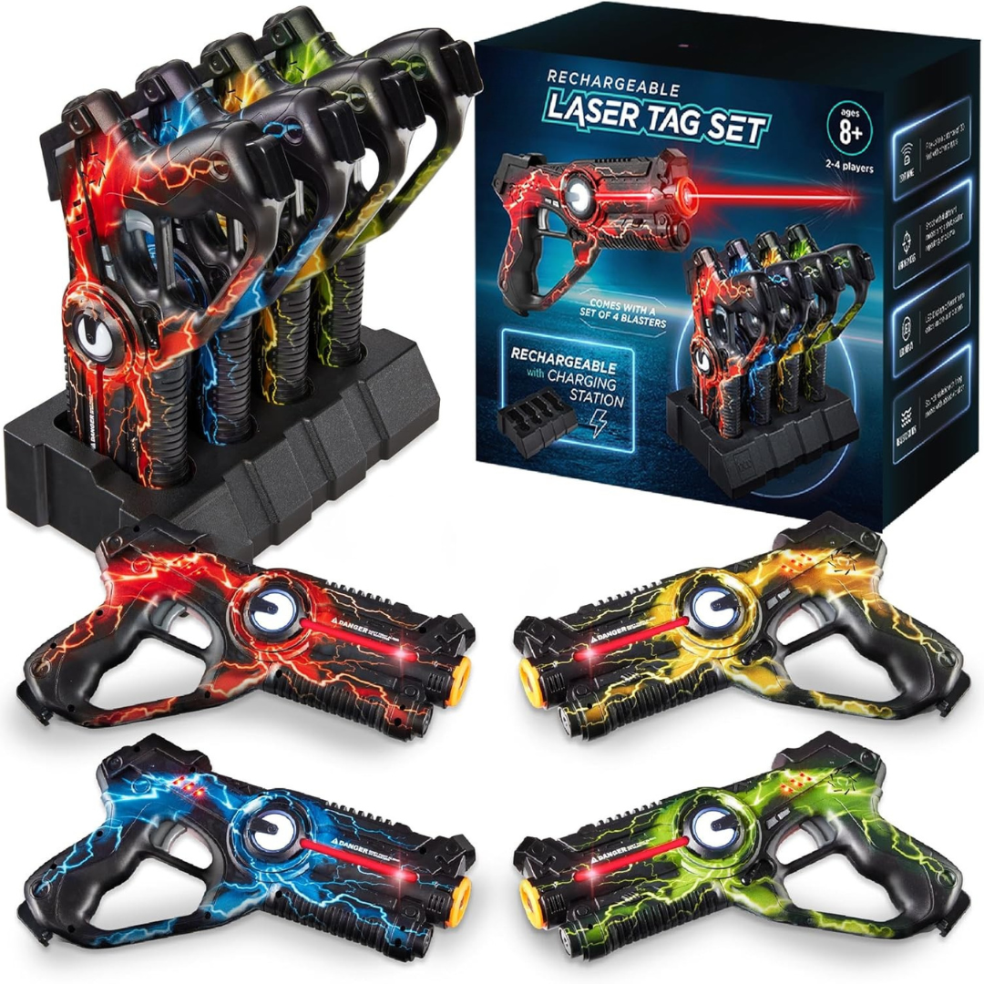 Rechargeable Laser Tag Blasters (Set of 4)