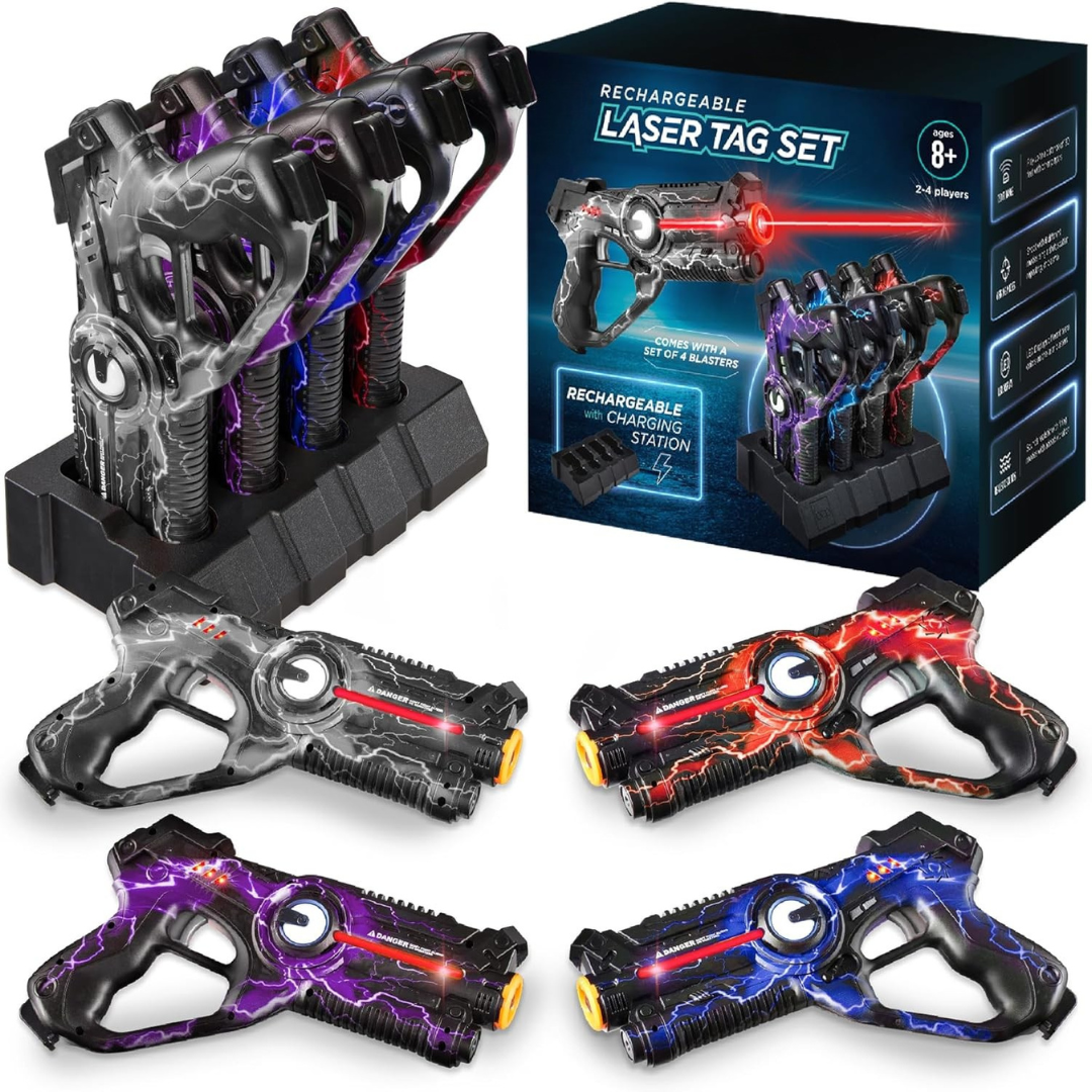 Rechargeable Laser Tag Blasters (Set of 4)