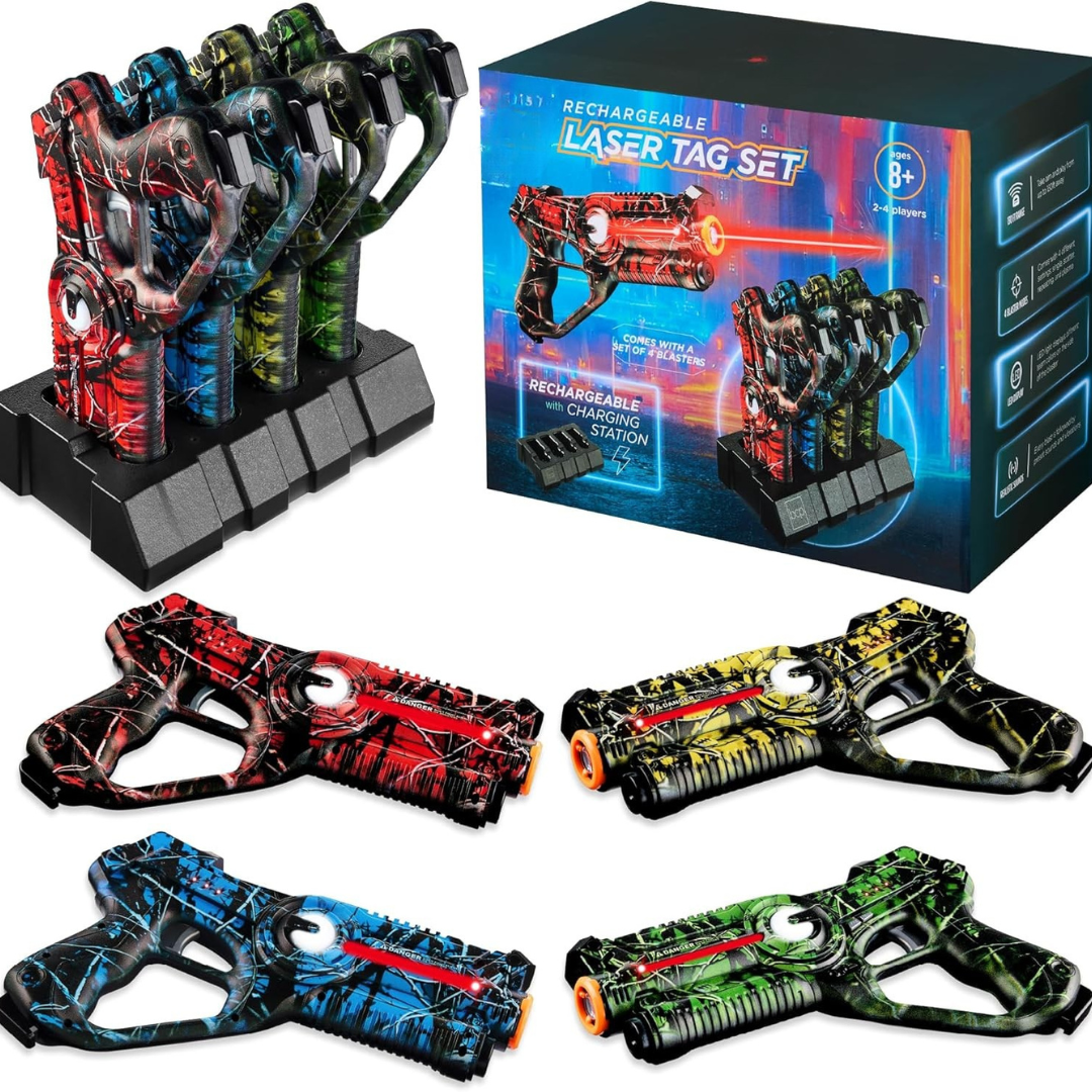 Rechargeable Laser Tag Blasters (Set of 4)