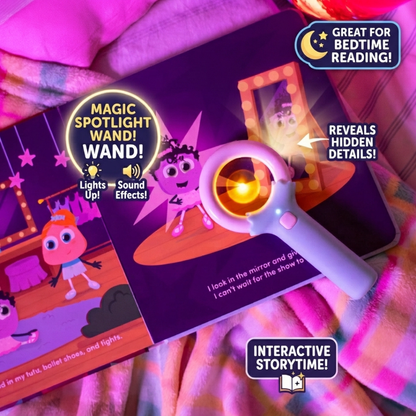 Light-Up Library Interactive Story Books with Magic Magnifier