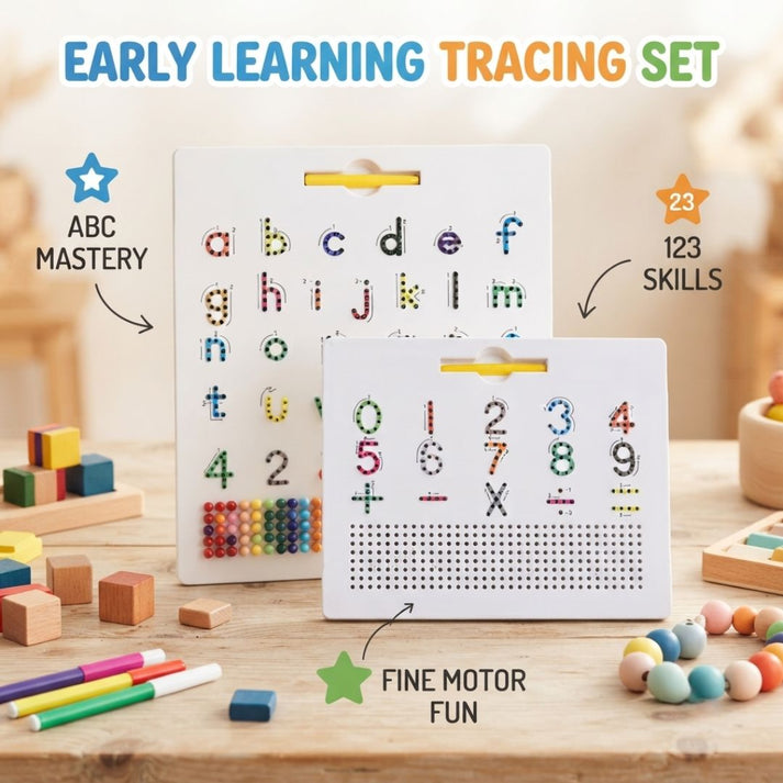Magnetic Letter & Number Tracing Board Set – Elideia