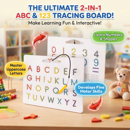 Magnetic Letter & Number Tracing Board Set