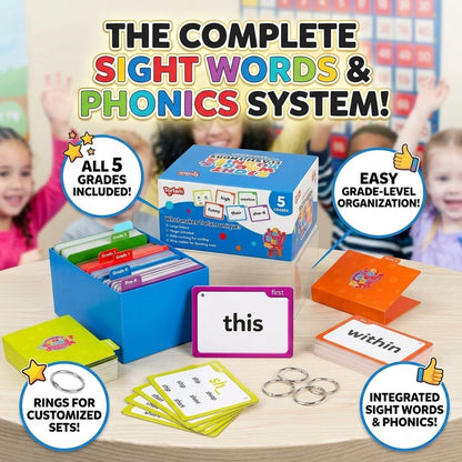 Sight Words & Phonics Flash Cards