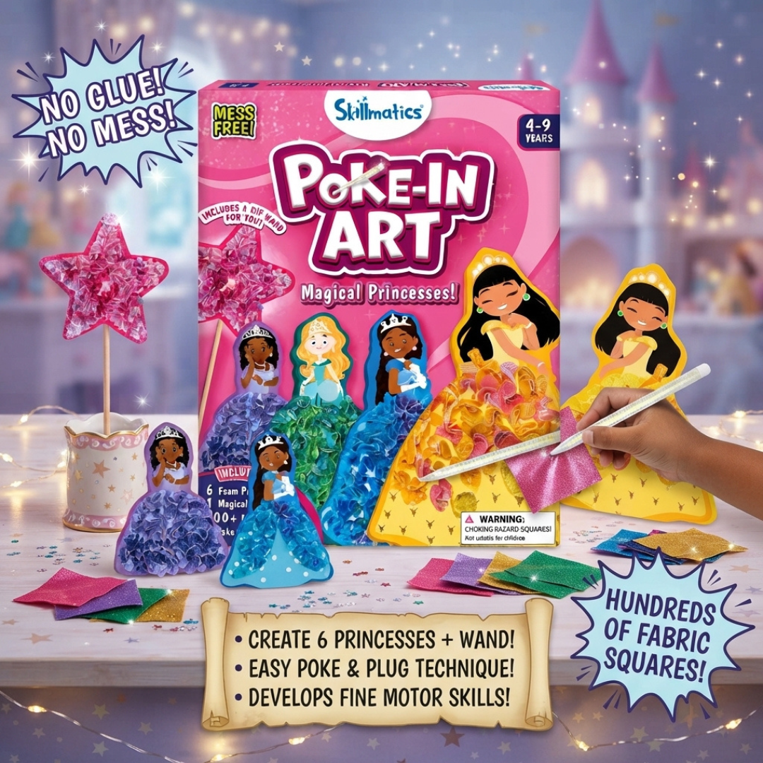 Skillmatics Poke-in Art - Art & Craft Activity, Mess-Free Art for Kids