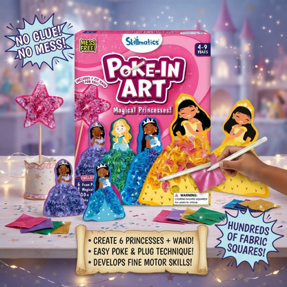 Skillmatics Poke-in Art - Art & Craft Activity, Mess-Free Art for Kids