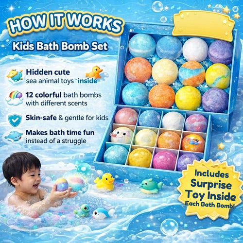 Surprise Bath Bombs For Kids