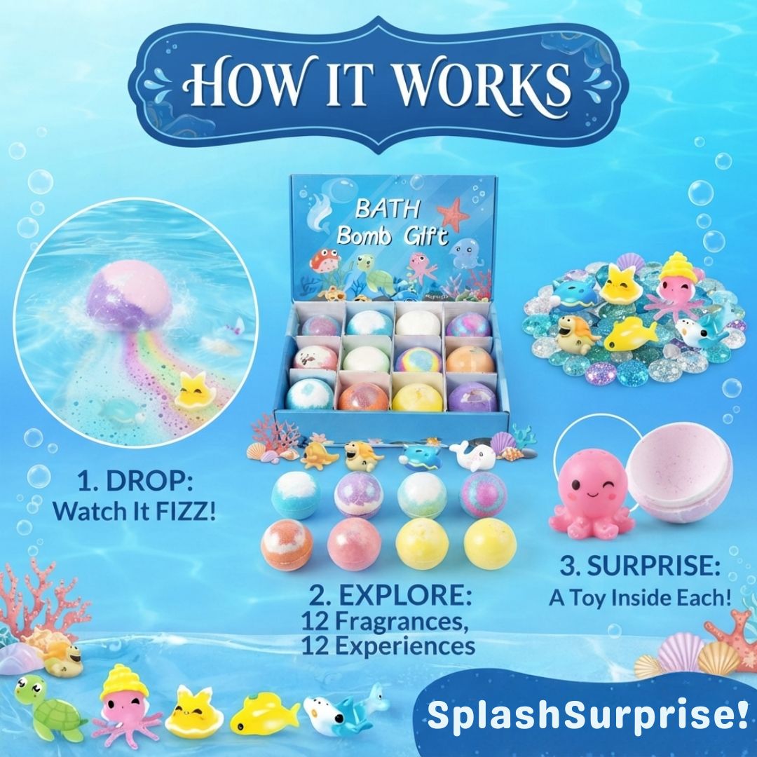 Surprise Bath Bombs For Kids