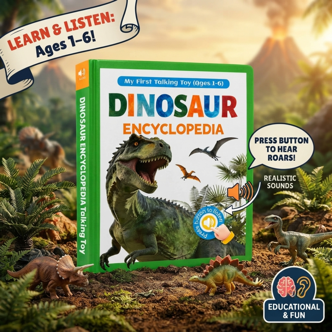 Talking Dinosaur Encyclopedia for Kids | 100+ Dinosaurs & 400+ Interactive Sounds