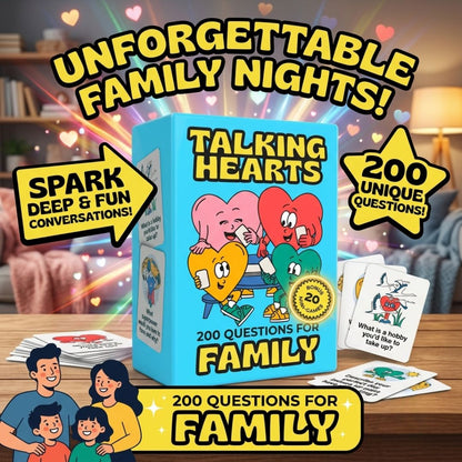Talking Hearts Conversation Cards for Family