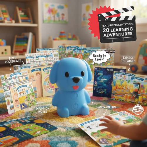 Talking Phonics Flash Card Set With Interactive Blue Reader Dog