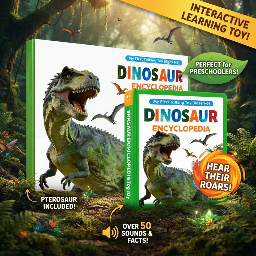 Talking Dinosaur Encyclopedia for Kids | 100+ Dinosaurs & 400+ Interactive Sounds