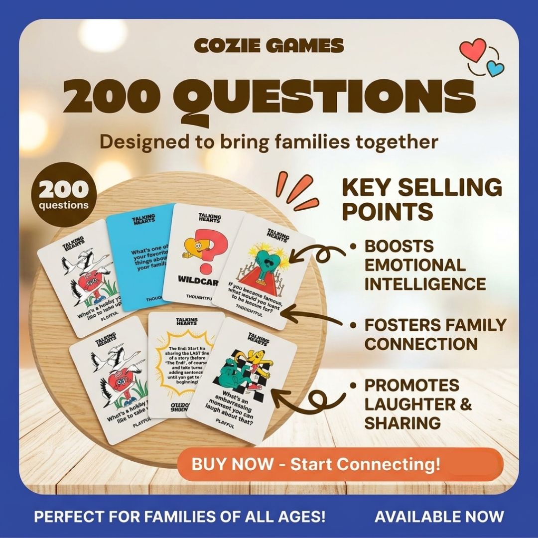 Talking Hearts Conversation Cards for Family