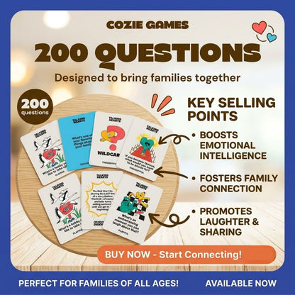 Talking Hearts Conversation Cards for Family
