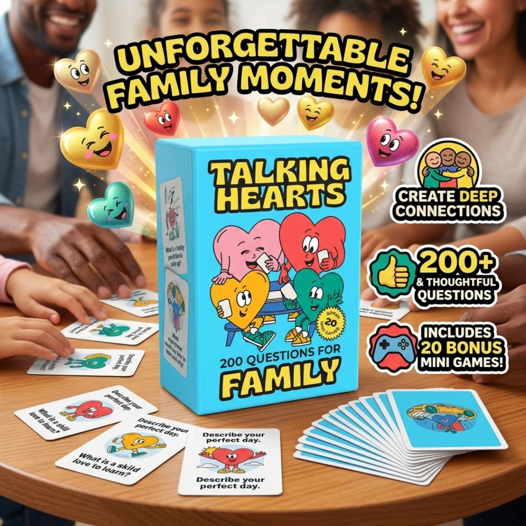 Talking Hearts Conversation Cards for Family